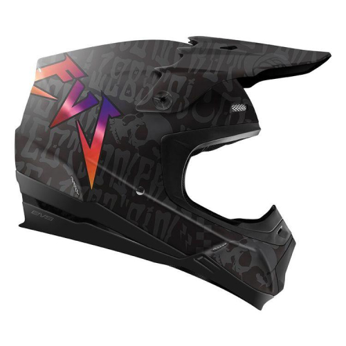EVS - EVS T5 Evilution Helmet - HE18T5EV-BK-L - Black - Large