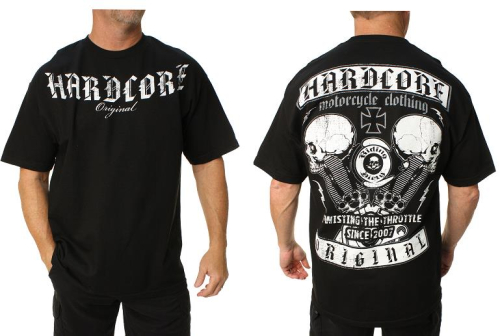 Outlaw Threadz - Outlaw Threadz Hardcore Original T-Shirt - MT123-2XL - Black - 2XL