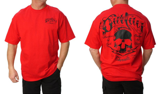 Outlaw Threadz - Outlaw Threadz Tattoo T-Shirt - MT112-2XL - Red - 2XL