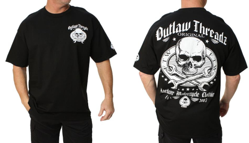 Outlaw Threadz - Outlaw Threadz Original Outlaw T-Shirt - MT113-2XL - Black - 2XL