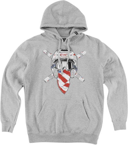 FMF Racing - FMF Racing Raider Mac Pullover Fleece - FA8121902-HGR-2XL - Heather Gray - 2XL
