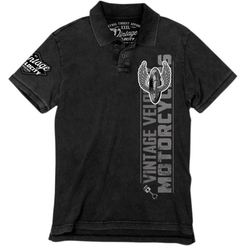 Lethal Threat - Lethal Threat Gas Guts Glory Polo - PL34004L - Gray - Large