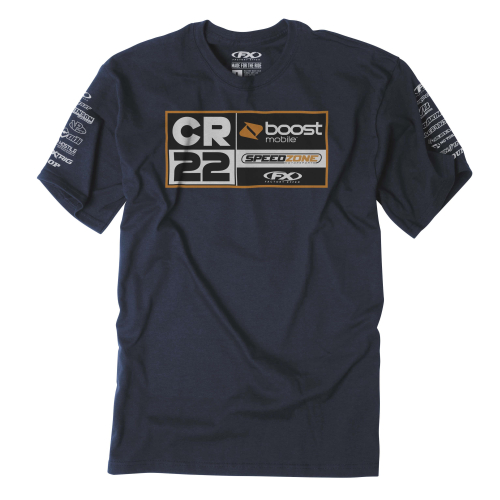Factory Effex - Factory Effex Chad Reed 22 Team V2 Tee - 21-87534 - Navy - Large