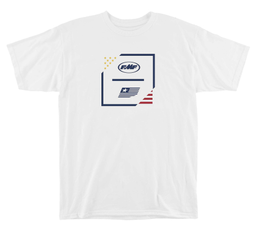 FMF Racing - FMF Racing National T-Shirt - SP8118910-WHT-2XL - White - 2XL