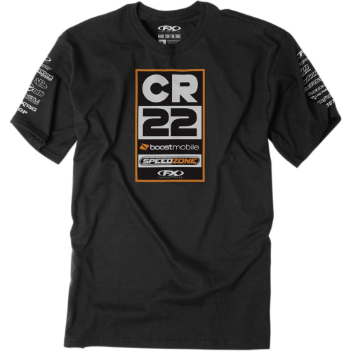 Factory Effex - Factory Effex CR22 Racing Team Premium T-Shirt - 21-87504 - Black - Large