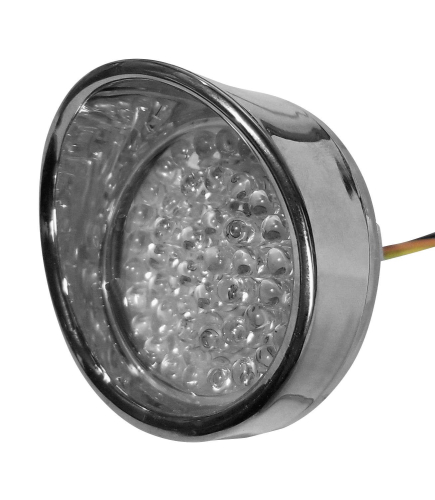 Radiantz - Radiantz Led Turn Signals - Chrome/Red/Clear - 9570-10C