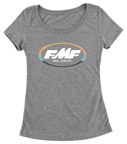 FMF Racing - FMF Racing Gamut Scoop Womens T-Shirt - SP8418900-HGR-WLG - Heather Gray - Large