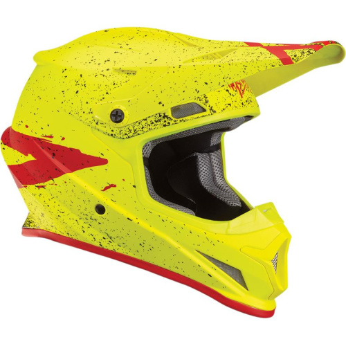 Thor - Thor Sector Hype Helmet - 0110-5497 - Flo Acid/Red - X-Small