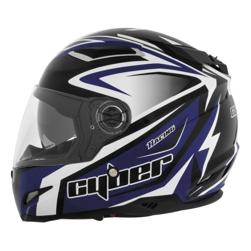 Cyber Helmets - Cyber Helmets US-108 Bolt Helmet - US108-3-BLU-MD - Blue/Black - Medium