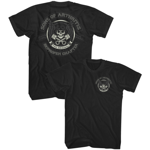 Evel Knievel - Evel Knievel SOA Original T-Shirt - SOA503XL - Black - X-Large