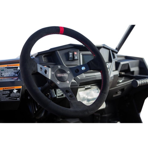Grant - Grant Quick Release Steering Wheel Kit - Black Suede with Red Center Marker - 69500