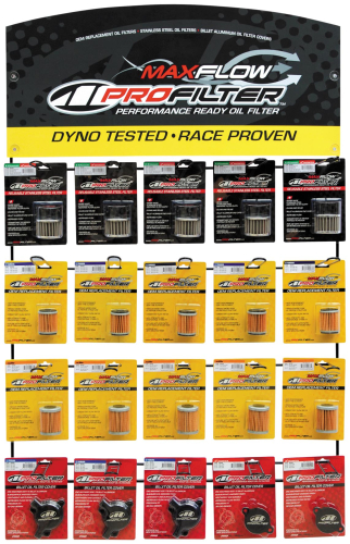 Maxima - Maxima Maxflow Oil Filter and Billet Cover Display - 531566