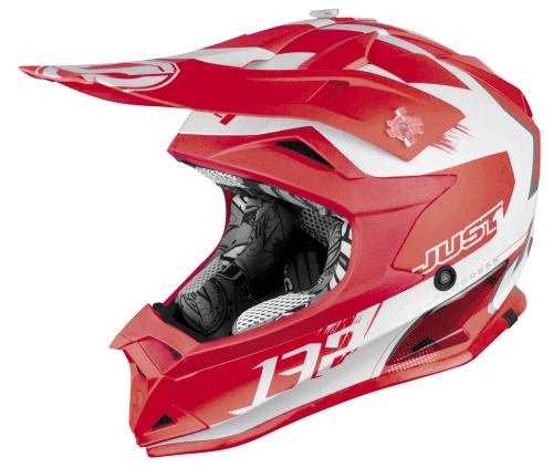 Just 1 - Just 1 J32 Pro Kick Helmet - 6063210272014-02 - White/Red - X-Small