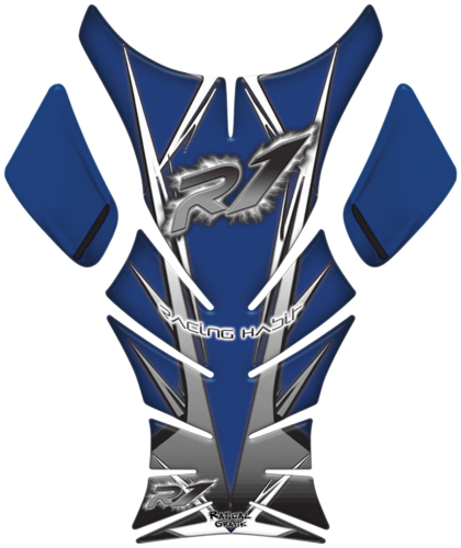 Rascal Grafik - Rascal Grafik X-ak Tank Pad - Blue/Gray - RA36024