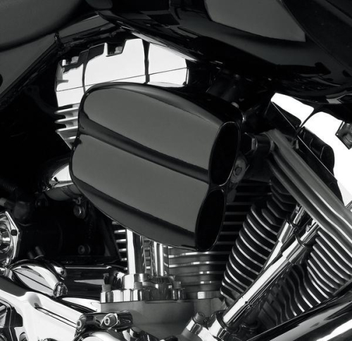 Cycle Visions - Cycle Visions Mo-Flow Billet Air Cleaner - Gloss Black - CV-9007GB