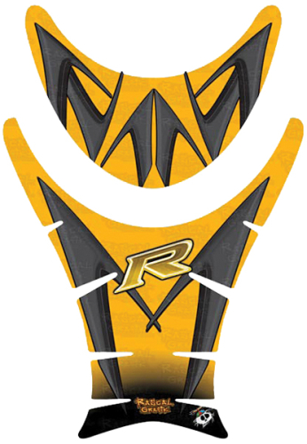 Rascal Grafik - Rascal Grafik X-ak Tank Pad - Yellow/Gray - RA36534