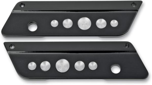 Drag Specialties - Drag Specialties Saddlebag Latch Covers - Black - 3501-0615