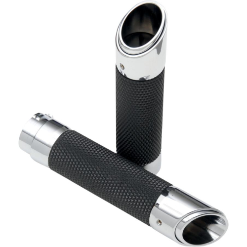 Drag Specialties - Drag Specialties Rubber Grip Sleeves for Billet Grips with Interchangeable End Caps - H17-05A9R