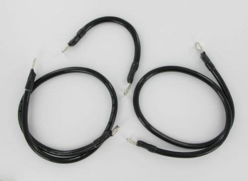 Drag Specialties - Drag Specialties Battery Cable Kit - Translucent Black - 79-3007-1