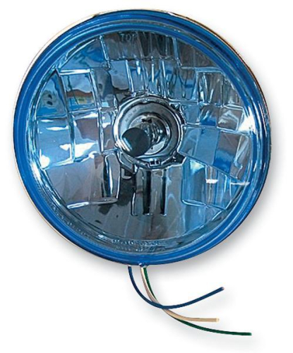 Drag Specialties - Drag Specialties Diamond-Style Light Kit - 5 3/4in Blue Tint Headlight Lens - 55/60W - 20-6035L-AD