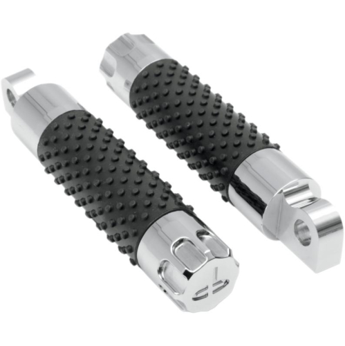 Drag Specialties - Drag Specialties Classic Cut Male Mount Footpegs - Chrome - P17-09A6CDS