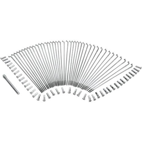 Drag Specialties - Drag Specialties Chrome 8.75in. Spoke Set  for Custom 19in. Rim - 16-0512-BC629