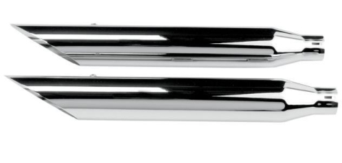 Khrome Werks - Khrome Werks 3in. HP-Plus Slip-On Mufflers - Slash-Cut - Chrome - 202370