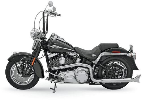 Bassani Manufacturing - Bassani Manufacturing Hutch Special True Dual Header Pipes - Chrome - 12115A