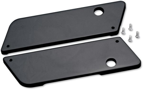 Covingtons - Covingtons Saddlebag Latch Covers - Smooth - Black - C1003-B