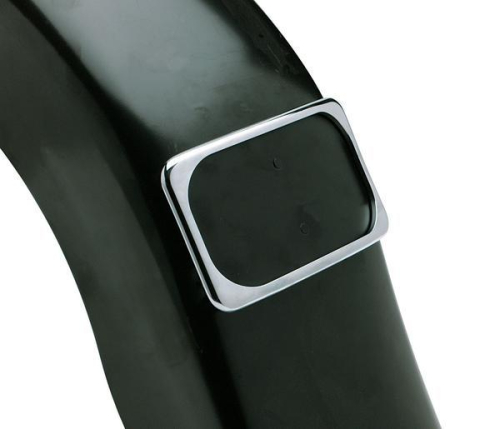 Drag Specialties - Drag Specialties Chrome Radius License Plate Mount - Small Radius - 720185