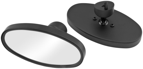 Bikers Choice - Bikers Choice Mirrors for Dresser Models - Oval - Black - 270691
