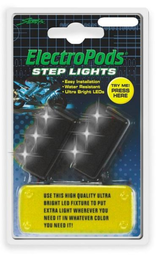 Street FX - Street FX Electropods Step Lights - White/Black - 1043191
