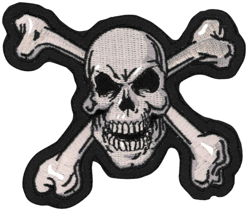 Lethal Threat - Lethal Threat Skull N Bones Embroidered Patch - MN32011