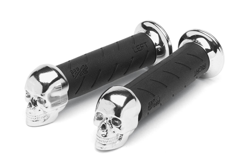 Pro Grip - Pro Grip 862 Skull Cruiser Grips - for 7/8in. bars - 862CRSK