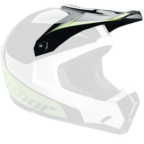 Thor - Thor Helmet Visor Kit for Quadrant 10 - Black/Green - 0132-0469