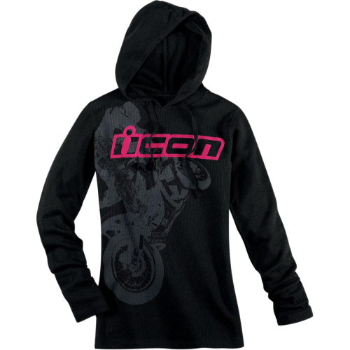 Icon - Icon Britton Womens Hoody - XF3051-0436 - Black - Small