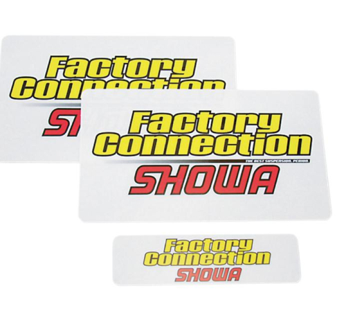 Factory Connection - Factory Connection Fork/Shock Decal Set -  SHOWA - FCSHOWADCLSET