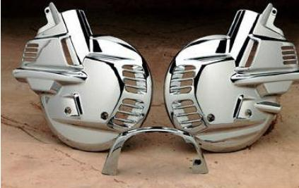 Drag Specialties - Drag Specialties Late-Style Rotor Covers - 45-8104NU-BXLB2