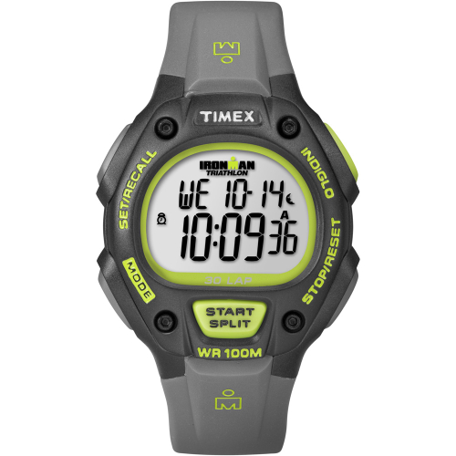 Timex - Timex Ironman 30-Lap Full-Size - Grey/Neon Green