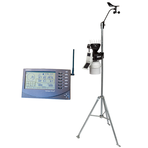 Davis Instruments - Davis Vantage Pro2 Wireless w/24-Hour Fan Aspirated Radiation Shield - Includes UV & Solar Radiation Sensors
