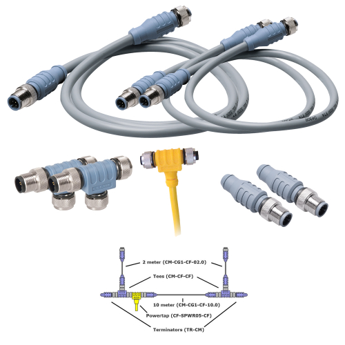 Maretron - Maretron NMEA 2000 Professional Deluxe Starter Kit w/ Cables for 2 Devices