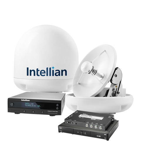 Intellian - Intellian i3 "Dish In a Box" System with 15" Antenna, DISH/Bell MIM Switch, 15M RG6 Cable, &amp; VIP211z DISH HD Receiver*