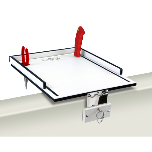 Magma - Magma Econo Mate Bait Filet Table - 12" - White/Black