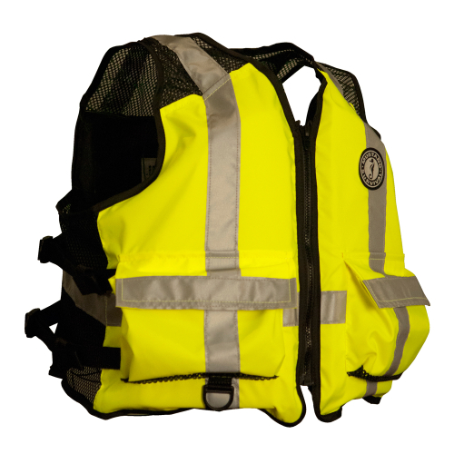 Mustang Survival - Mustang High Visibility Industrial Mesh Vest - SM/MED - Yellow/Black