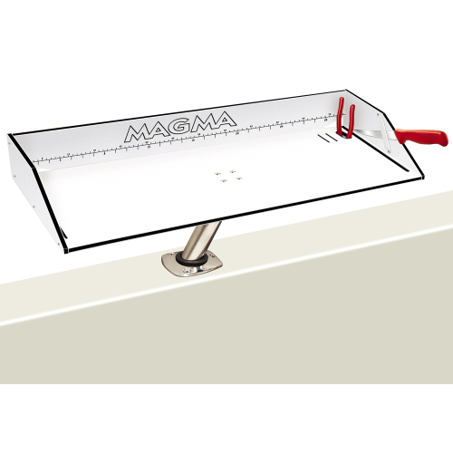 Magma - Magma Bait/Filet Mate Table w/LeveLock Mount - 31" - White/Black