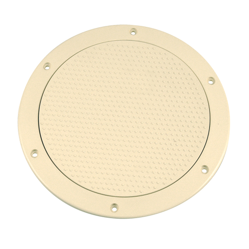 Beckson Marine - Beckson 6" Non-Skid Screw-Out Deck Plate - Beige