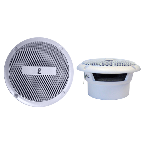 Poly-Planar - Poly-Planar MA-3013 3" 60 Watt Round Component Speakers - White