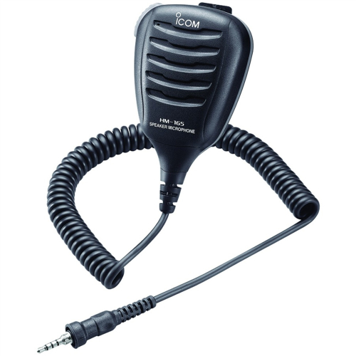 Icom - Icom HM-165 Speaker Mic w/Alligator Clip - Waterproof