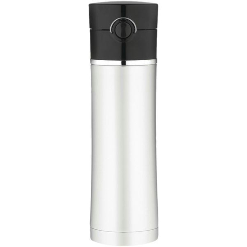 Thermos - Thermos Sipp Vacuum Insulated Drink Bottle - 16 oz. - Stainless Steel/Black