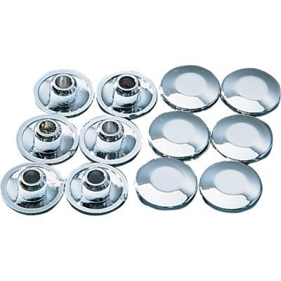 Drag Specialties - Drag Specialties Chrome Plugs For Handlebar Clamps - 24pk - 03-010724-BC101